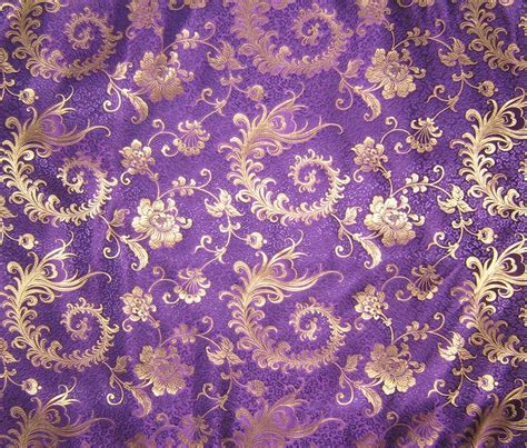 purple and gold fabric fabric